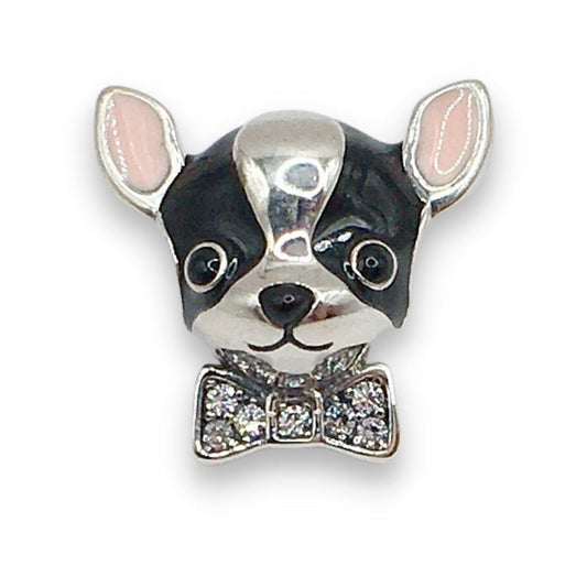 925 Sterling Silver Black Pendant - Chihuahua Treats