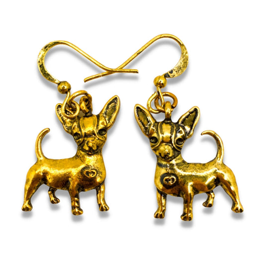 Antique Earrings „Chihuahua” - Chihuahua Treats