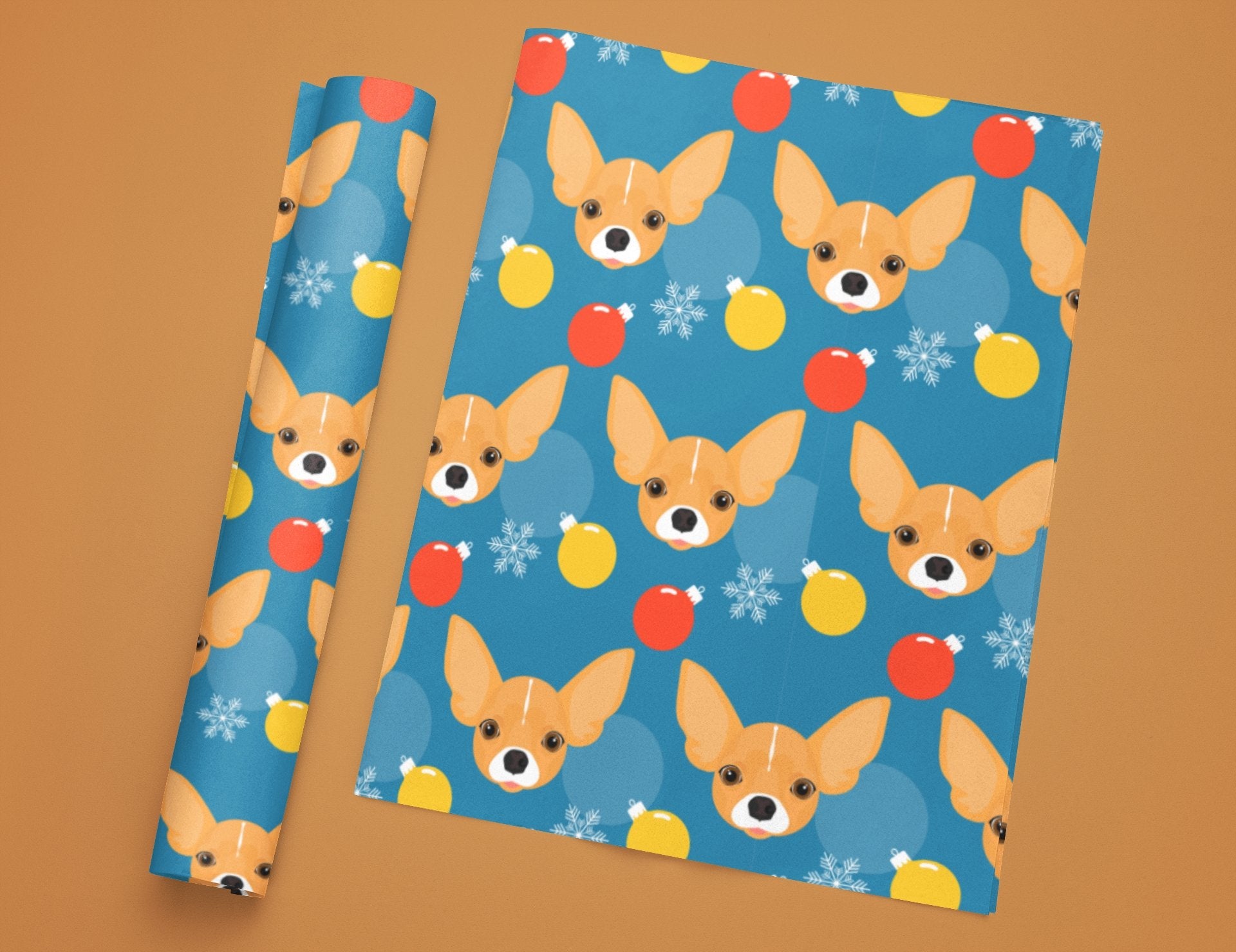 Chihuahua Christmas Wrapping Paper - Chihuahua Treats