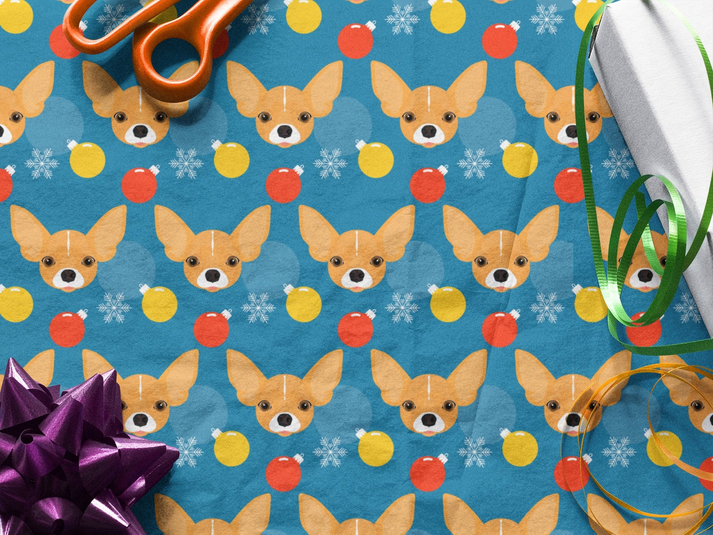 Chihuahua Christmas Wrapping Paper - Chihuahua Treats