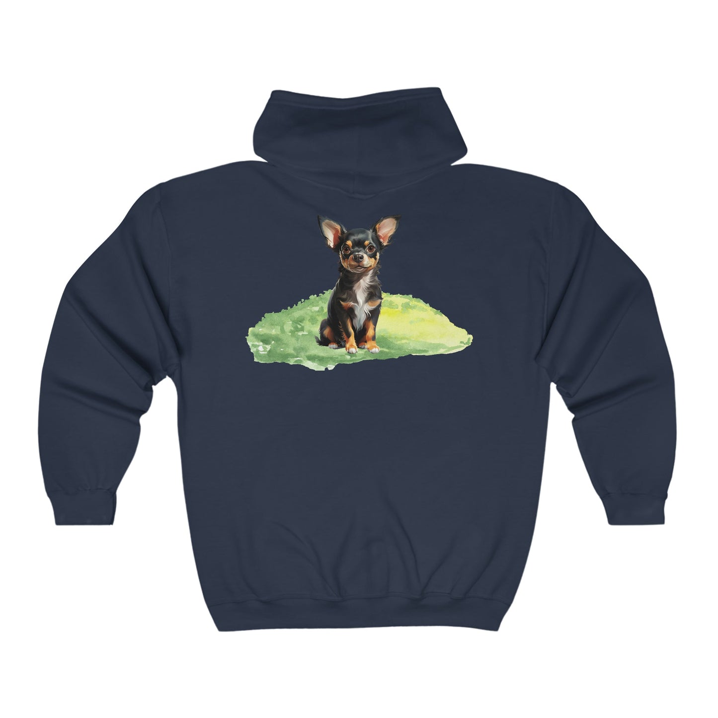 Chihuahua In My Heart - Full Zip Hooded Sweatshirt - Chihuahua Treats
